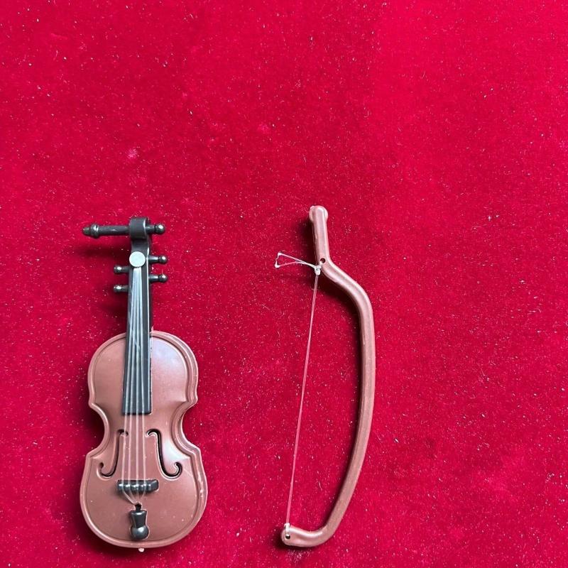 1pc Violin Dollhouse Toy Scene Shooting Model Doll House Accessories
