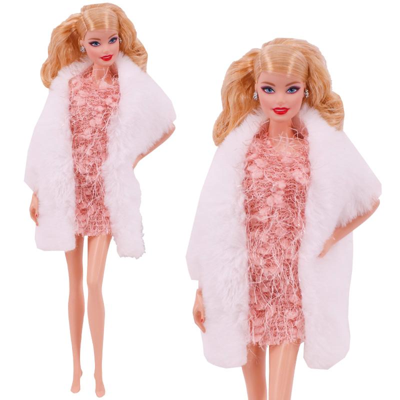 Doll Clothing Accessories Plush Vest Jacket Skirt Suit for 27-42'' Doll
