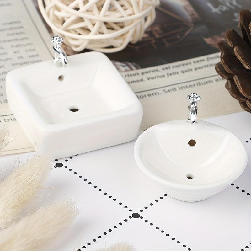Miniature Bathroom Sink for Dollhouses