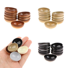 10pcs 1 12 Dollhouse Resin Bowl Large Round Soup Bowls Model Toys Kitchen