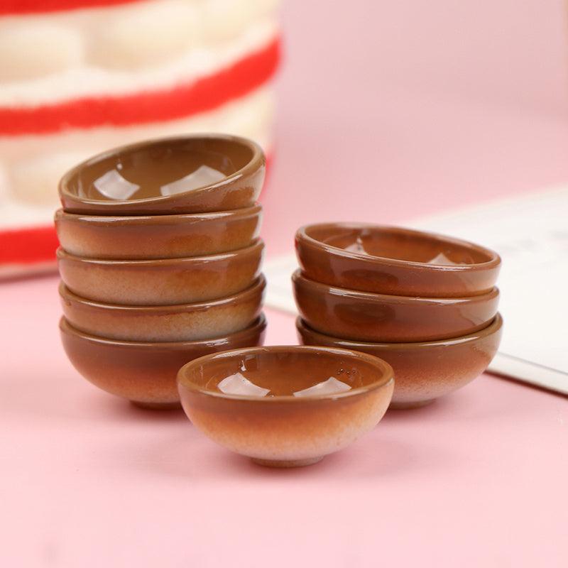 10pcs 1 12 Dollhouse Resin Bowl Large Round Soup Bowls Model Toys Kitchen