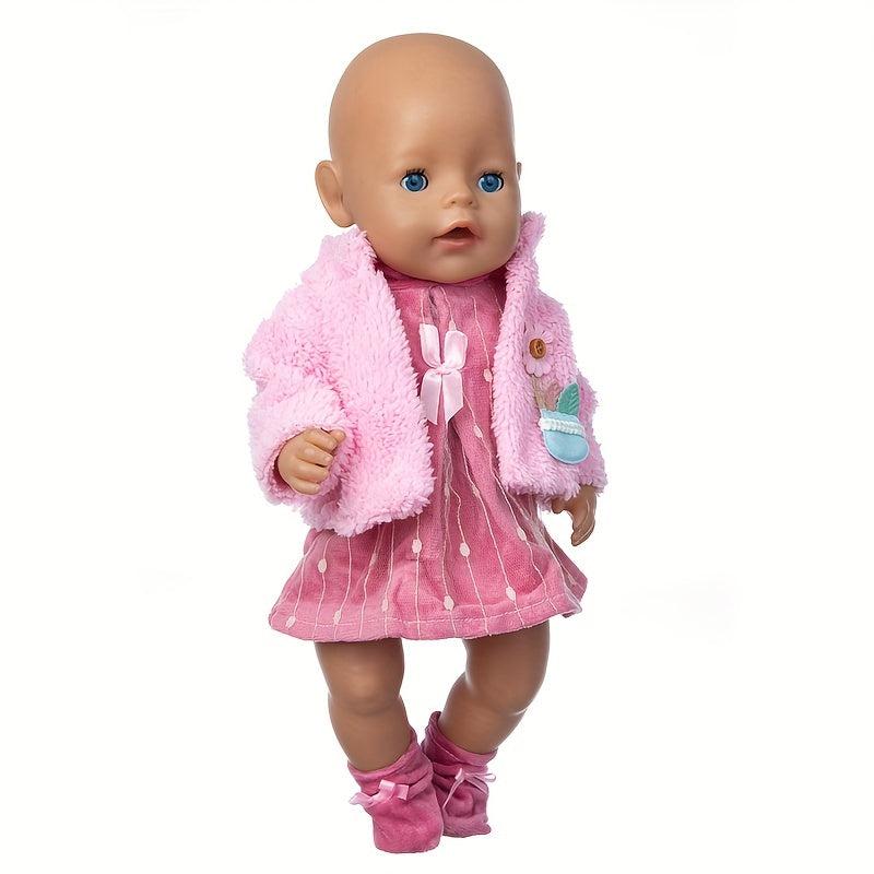 Pink Dress Doll Clothes Fit 17in Doll - Doll Not Included