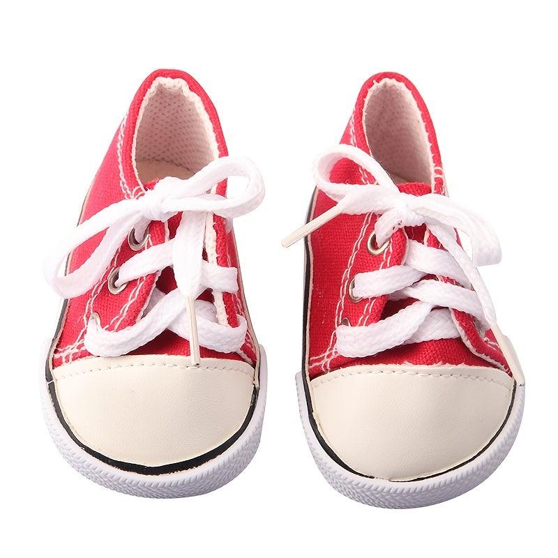 18 Inch Doll Canvas Shoes - Doll Accessories for Children