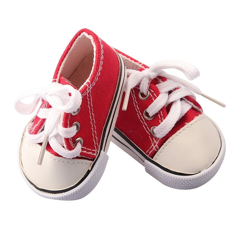 18 Inch Doll Canvas Shoes - Doll Accessories for Children