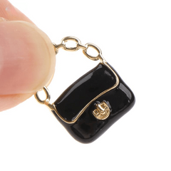 2Pcs 1 12 Dollhouse Metal Handbag Purse Doll Bag Accessories