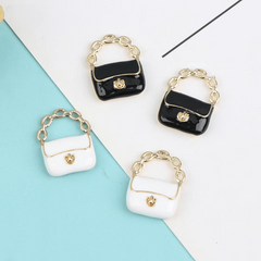 2Pcs 1 12 Dollhouse Metal Handbag Purse Doll Bag Accessories