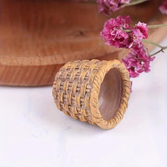 3pcs Mini Resin Basket Dollhouse Fairy Garden Decoration