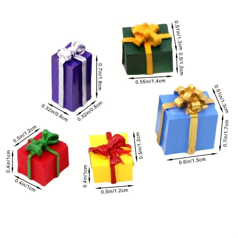 5pcs Mini Gift Boxes Colorful Ornaments Doll House Accessories