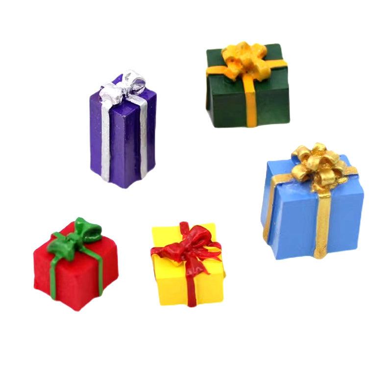 5pcs Mini Gift Boxes Colorful Ornaments Doll House Accessories