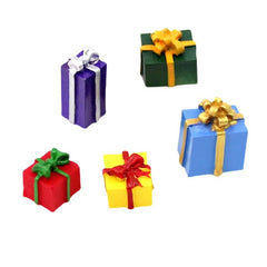 5pcs Mini Gift Boxes Colorful Ornaments Doll House Accessories