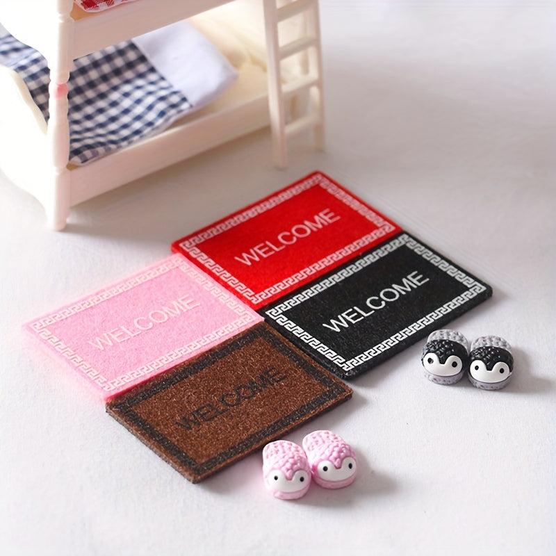 1:12 Doll House Welcome Carpet Floor Decoration