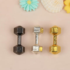 Mini Fitness Dumbbell for Dollhouse Decoration