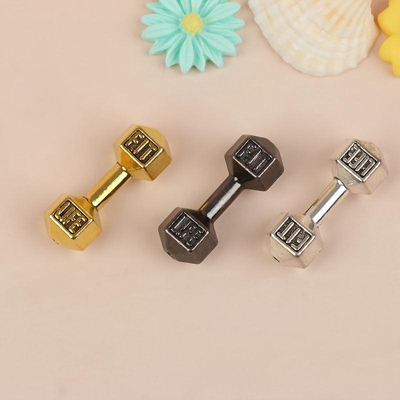 Mini Fitness Dumbbell for Dollhouse Decoration