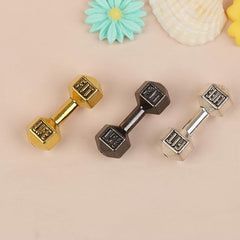 Mini Fitness Dumbbell for Dollhouse Decoration