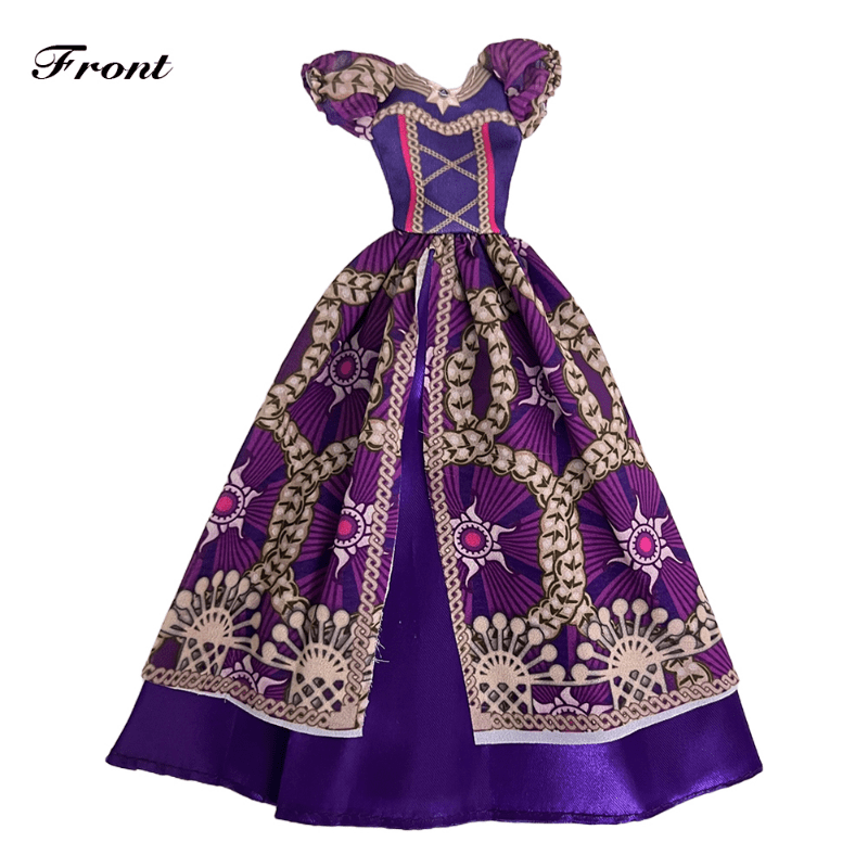 Forest Doll Princess Noble Dress Purple Magic Dress for 1/6 Doll