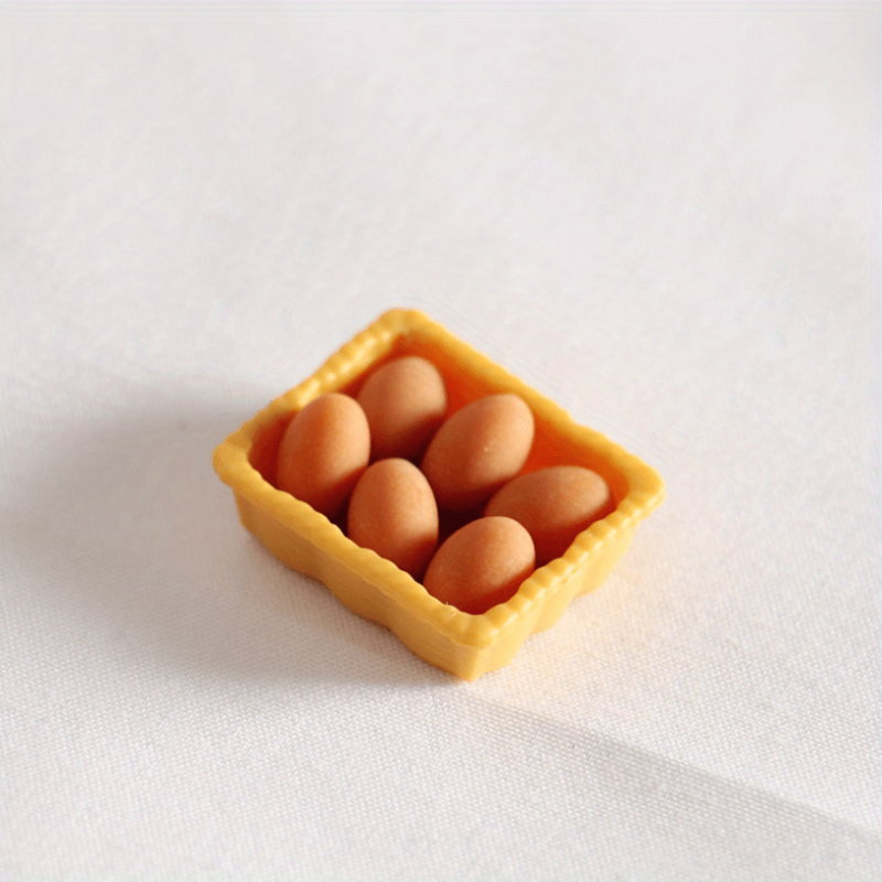 1:12 Doll Room Mini Egg Food Model Kitchen Doll Toy