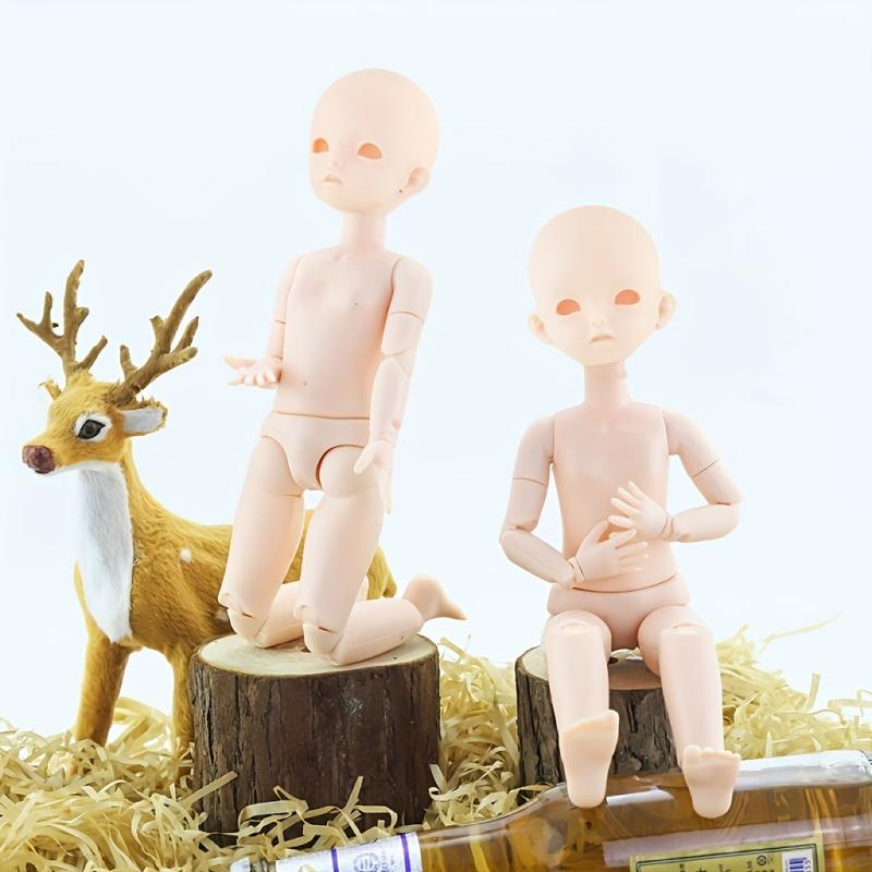 28cm BJD Doll Make up Open Eye Muscle 22 Joint Voxel Head