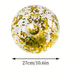 Glitter Ball Water Play Toy Inflatable Sequins Beach Ball