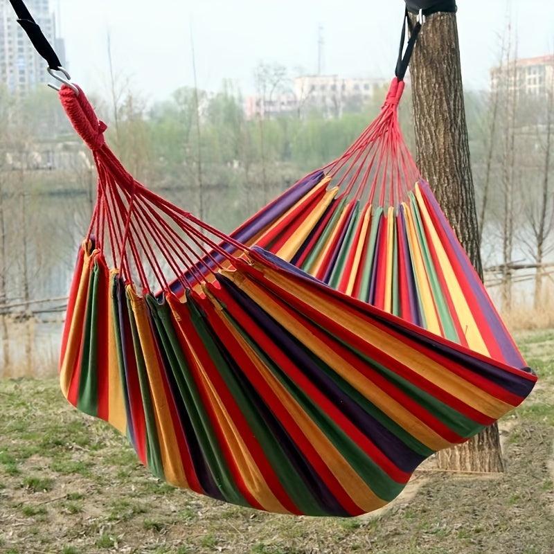 Portable Summer Beach Camping Hammock 400lbs Capacity Travel Bag Outdoor Indoor