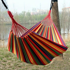 Portable Summer Beach Camping Hammock 400lbs Capacity Travel Bag Outdoor Indoor