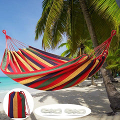 Portable Summer Beach Camping Hammock 400lbs Capacity Travel Bag Outdoor Indoor