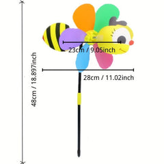 3D Cartoon Animal Windmill for Kids Room Decor