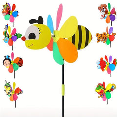 3D Cartoon Animal Windmill for Kids Room Decor