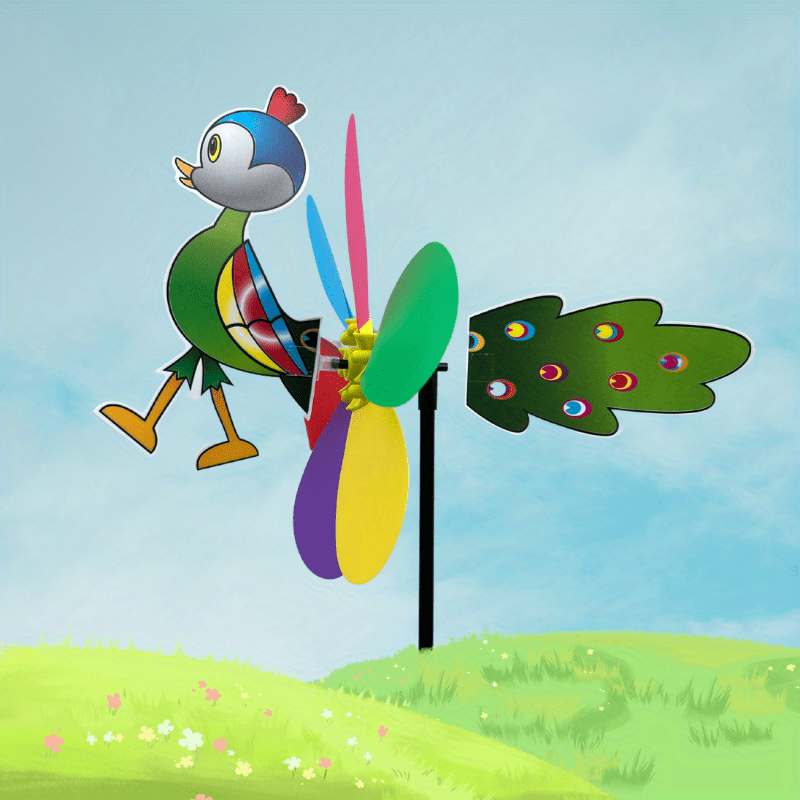 3D Cartoon Animal Windmill for Kids Room Decor