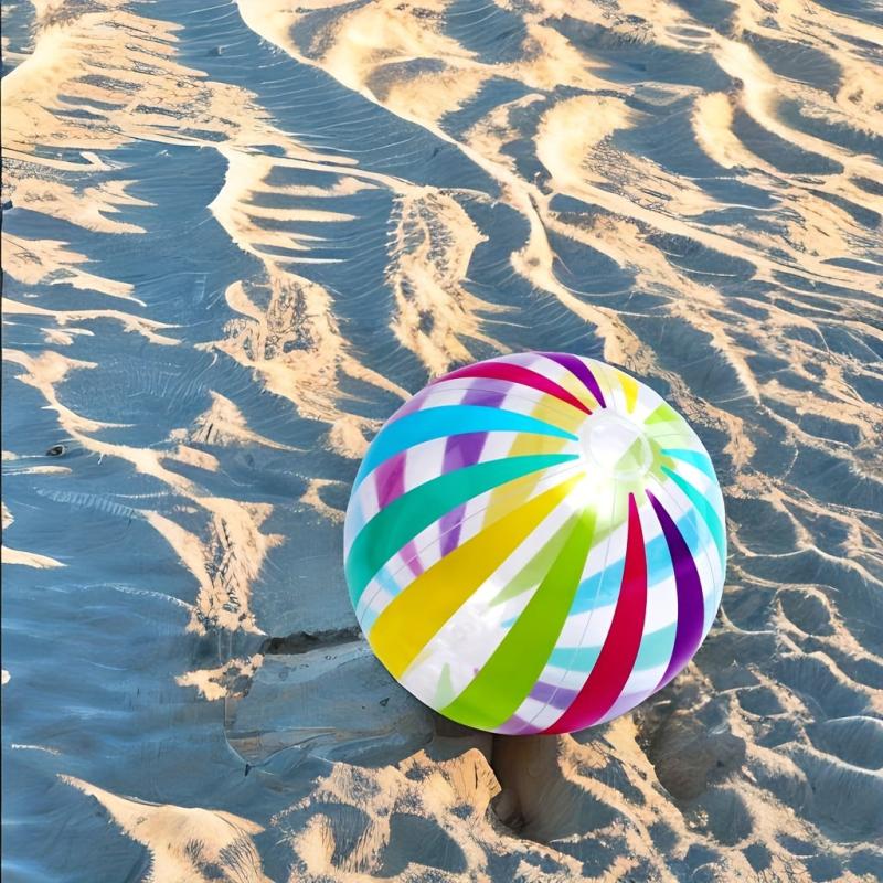 Inflatable Dot Striped Beach Ball PVC