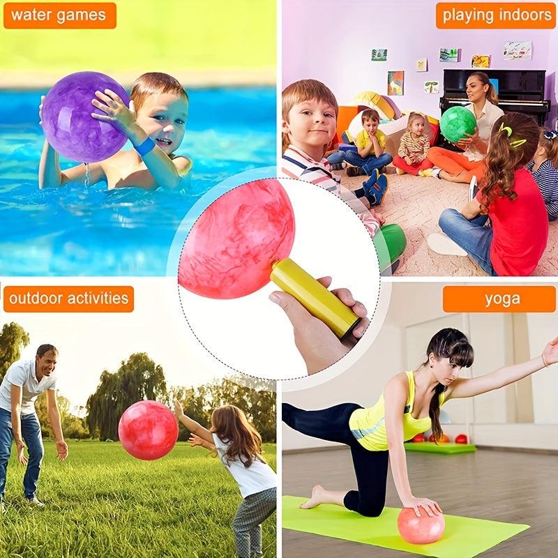 Children's Bouncing Ball 22 Game Marble Elastic Inflatable Sensory Ball