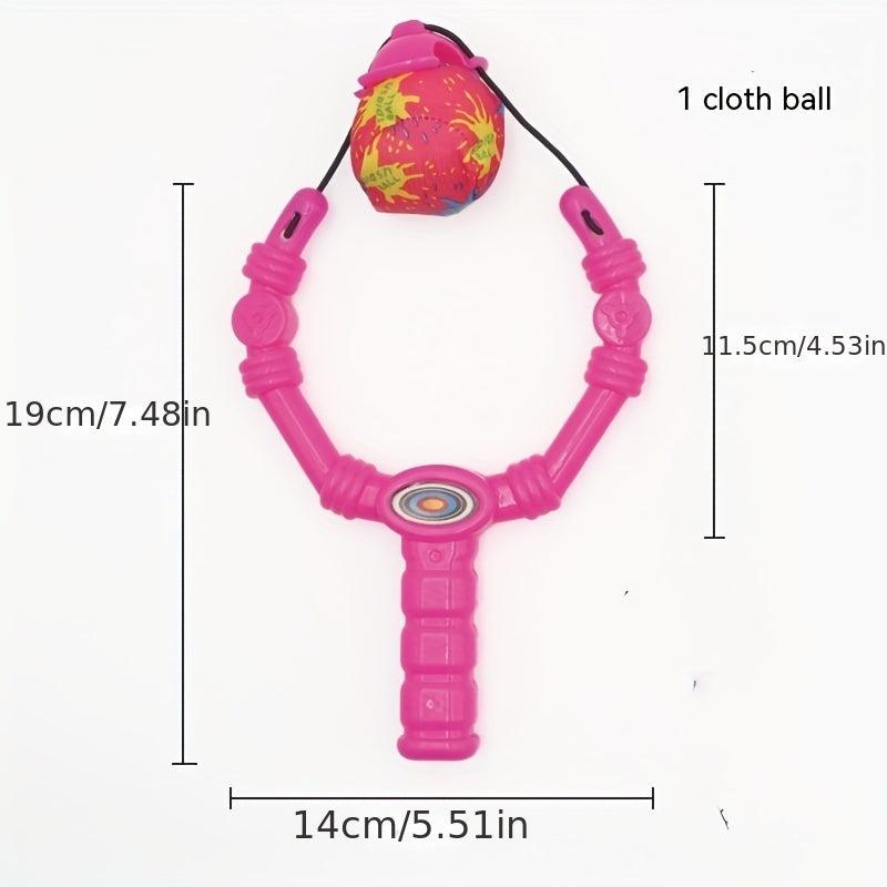 Children's Outdoor Plastic Slingshot with Cloth Ball Shooting Training