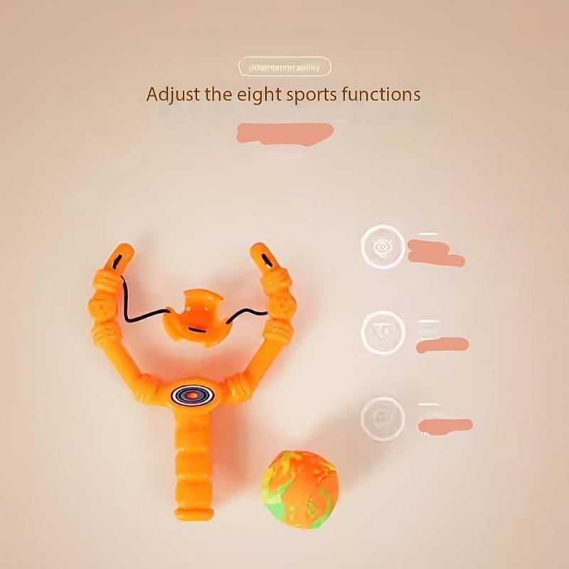 Children's Outdoor Plastic Slingshot with Cloth Ball Shooting Training
