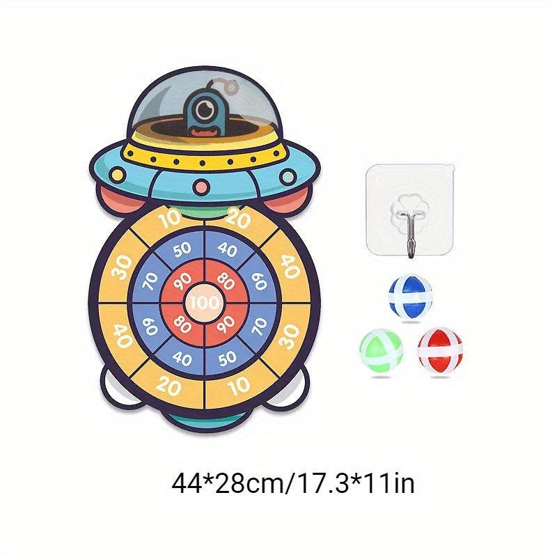 Montessori Sports Toy Sticky Ball Dart Board Game