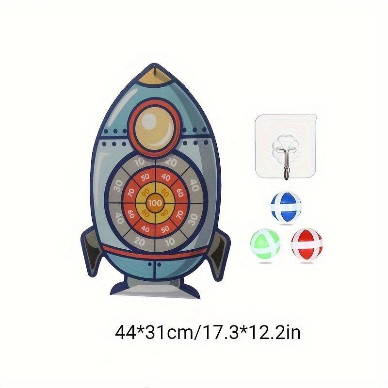 Montessori Sports Toy Sticky Ball Dart Board Game