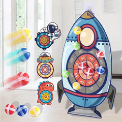 Montessori Sports Toy Sticky Ball Dart Board Game