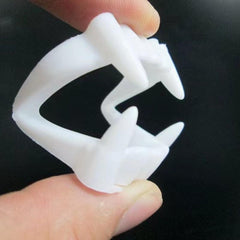 3pcs Denture Props Horror Vampires Threat Toys
