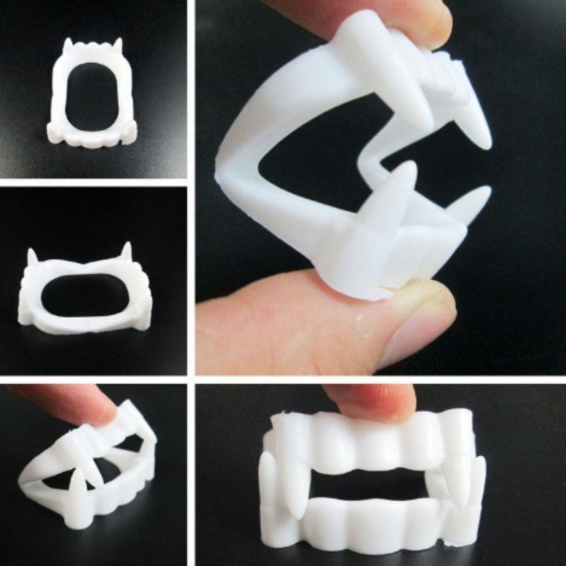 3pcs Denture Props Horror Vampires Threat Toys