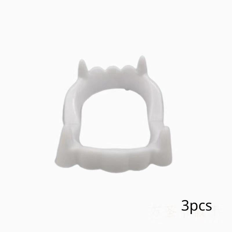 3pcs Denture Props Horror Vampires Threat Toys