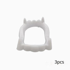 3pcs Denture Props Horror Vampires Threat Toys