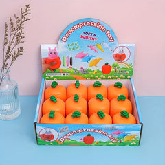 Squishy Carrot Rabbit Squeeze Ball Radish Rabbit Stress Fidget Toy
