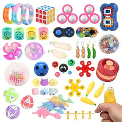 100pcs Random Fidget Toys Surprise Bag Antistress Relief Kids Christmas Gift
