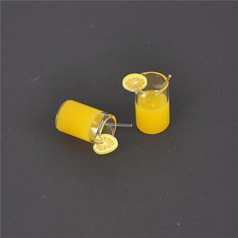 Mini Lemon Cup Ornaments for 1:12 Doll House Simulation