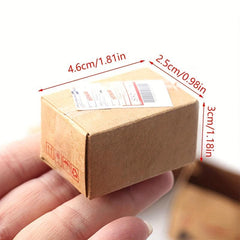 5Pcs Mini Carton Express Box 1 12 Dollhouse Decor Toy Furniture Accessories
