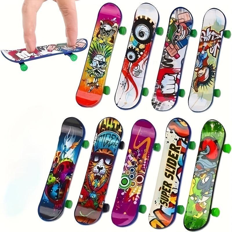 10Pcs Pack Fidget Sports Skateboard Toy Classroom Prize Party Decoration