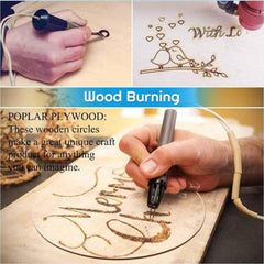 Wood Pieces for DIY Crafts Painting Staining Coasters