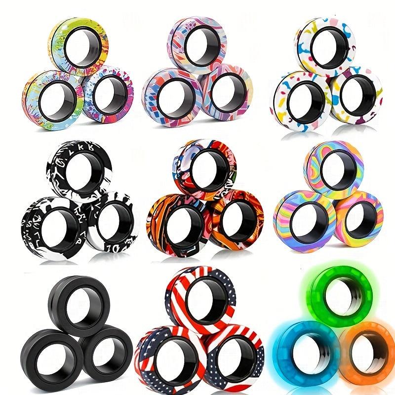 Magnetic Fidget Spinner Bracelet Ring Toy Office Decompression