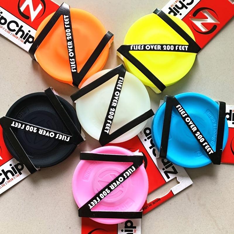 Silicone Zip Chip Flying Disc, Mini Luminous Saucer