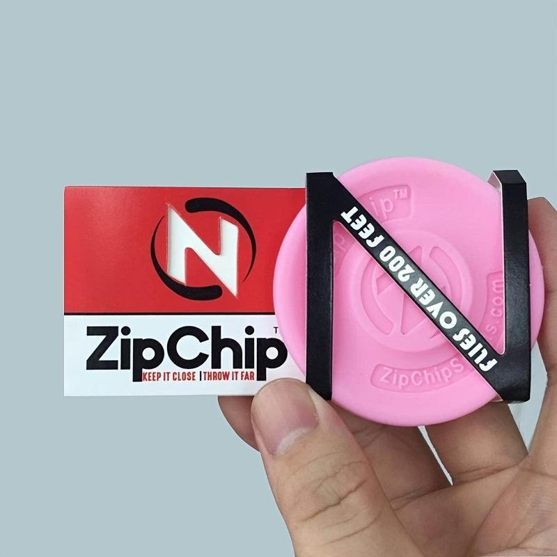 Silicone Zip Chip Flying Disc, Mini Luminous Saucer