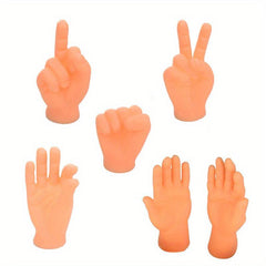 Mini Hands Finger Puppets Realistic Rubber Hand Small Figurine Toys