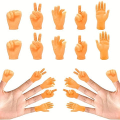 Mini Hands Finger Puppets Realistic Rubber Hand Small Figurine Toys